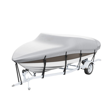 Boat Cover 17-19 Ft, 600D Waterproof, Motor Cover