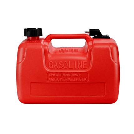 Boat Fuel Tank 12L, 9.8 ft Hose, Fuel Gauge, Red