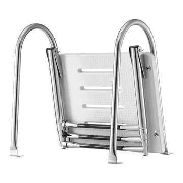 Boat Ladder, 3-Step Stainless Steel Telescoping, 400 lb