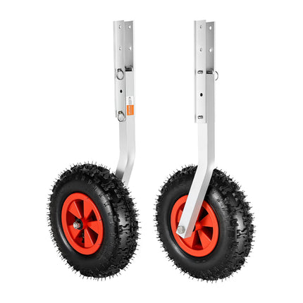 Boat Launching Wheels, Folding Transom, 500 lb, 12 in