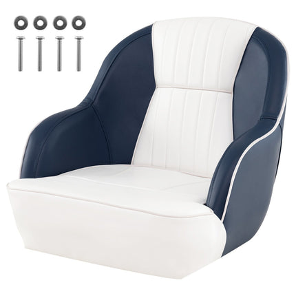 Boat Seat with Foam Padding, Water-Resistant PVC, 59x55x51 cm