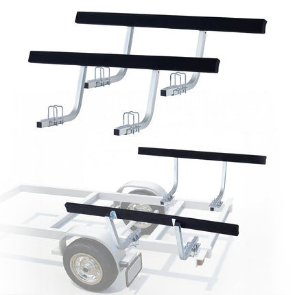 Boat Trailer Guides, Adjustable Height, 2-Pack Steel Pads