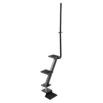 Boat Trailer Steps, 3-Step Steel Ladder With Handrail
