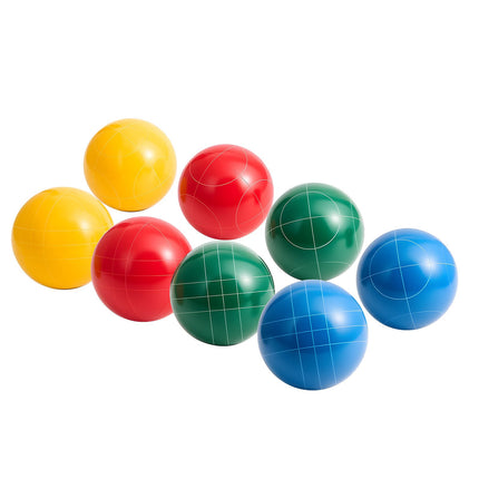Bocce Ball Set 107mm, 8 Resin Balls, Bag and Pallino