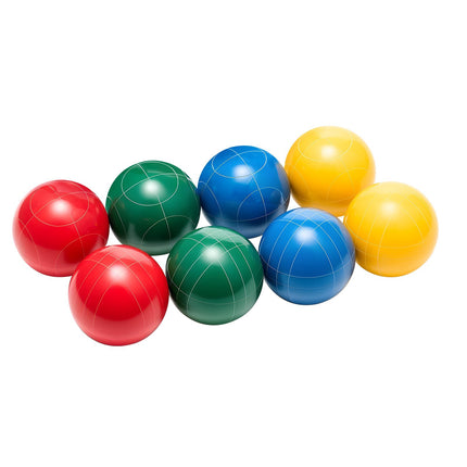 Bocce Ball Set 107mm, 8 Resin Balls, Bag and Pallino