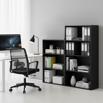 Bookcase with Adjustable Shelves, Freestanding Storage