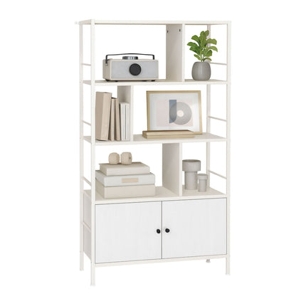Bookcase with Storage Unit – 3 Shelves, Base Cabinet