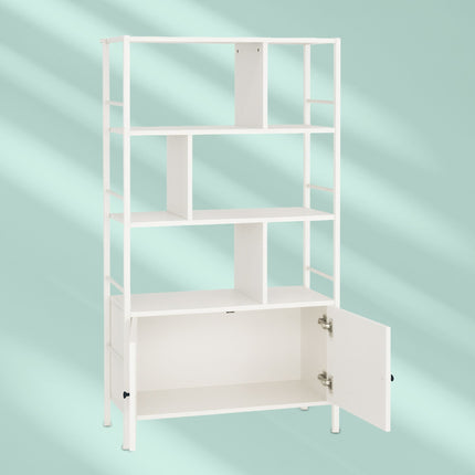 Bookcase with Storage Unit – 3 Shelves, Base Cabinet