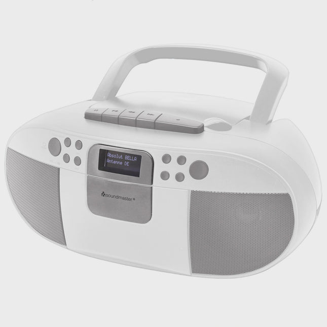 Boombox CD/MP3 Player with DAB+/FM Radio, USB, Cassette