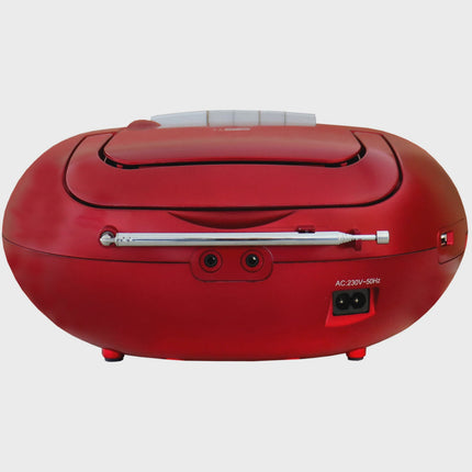 Boombox CD/MP3 Player with DAB+/FM Radio, USB, Red