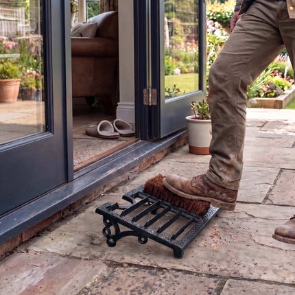 Boot Scraper – Cast Iron With Bristles, Boot Jack