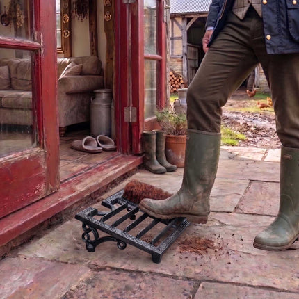 Boot Scraper – Cast Iron With Bristles, Boot Jack