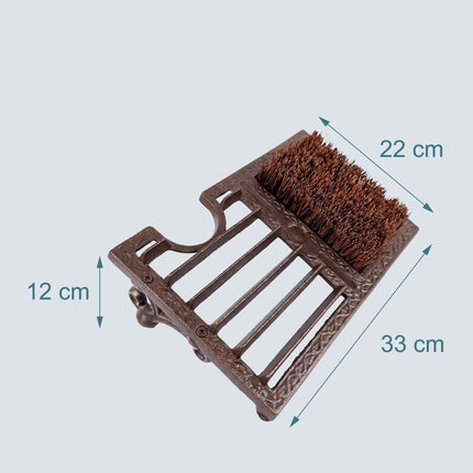 Boot Scraper With Boot Jack – Cast Iron, Bristle Brush