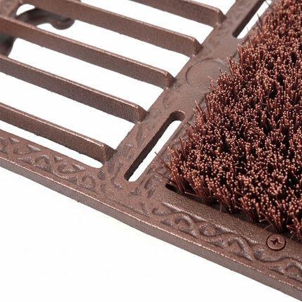 Boot Scraper With Boot Jack – Cast Iron, Bristle Brush