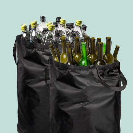 Bottle Collector with 2 Removable Bags, 160L Capacity