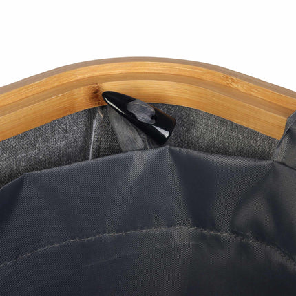 Bottle Deposit Bin, 100L – Gray, Bamboo & Polyester