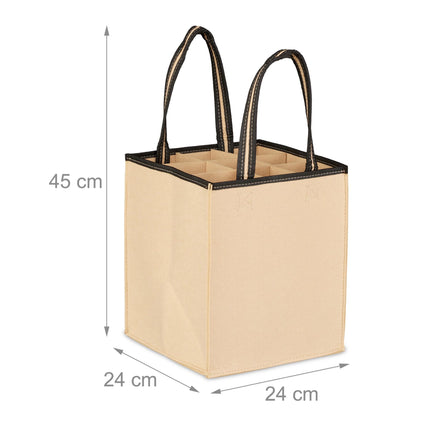 Bottle bag for 9 bottles Felt