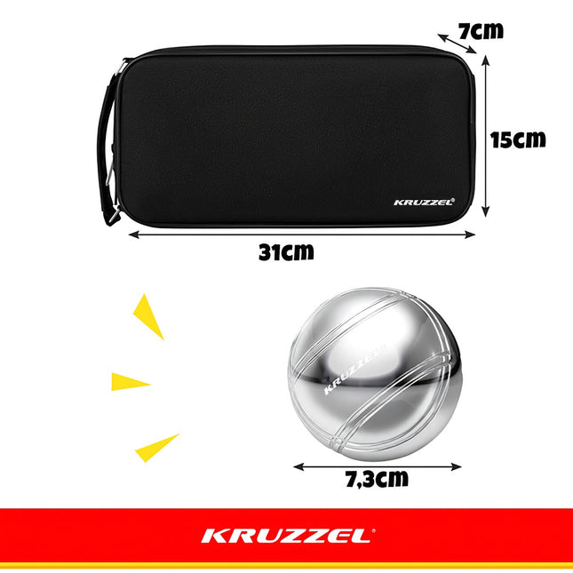 Boule balls 8 balls + cover KRUZZEL 22915