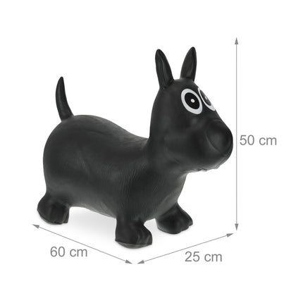 Bouncing animal dog black