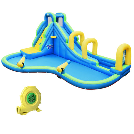Bouncy Castle Inflatable Water Slide with Blower 478x366x242cm