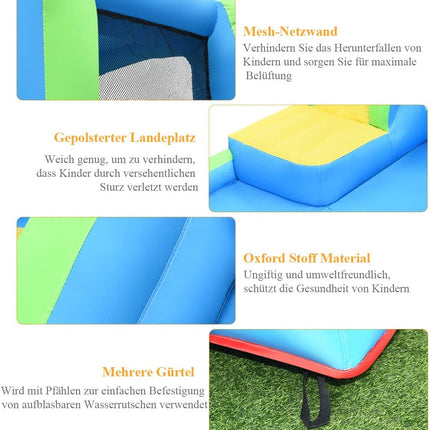 Bouncy Castle Inflatable Water Slide with Blower 478x366x242cm