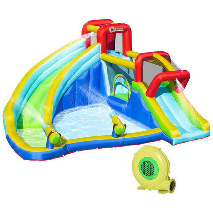 Inflatable Bouncy Castle Water Park with slide for children 3-8