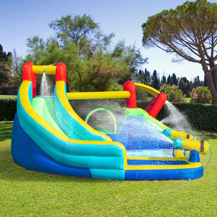 Inflatable Bouncy Castle Water Park with slide for children 3-8