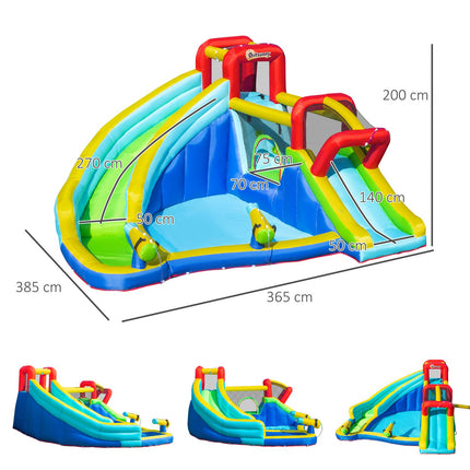 Inflatable Bouncy Castle Water Park with slide for children 3-8