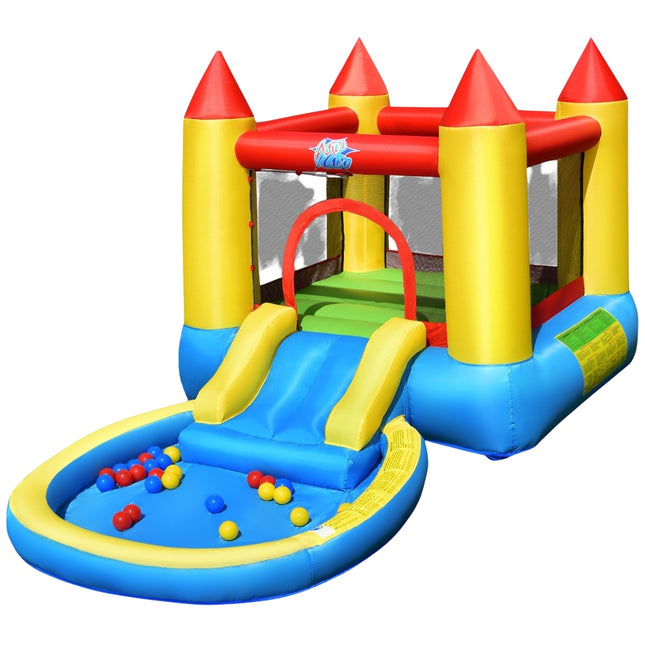 Bouncy castle inflatable jumping castle water park with slide 365 x 200 x 190 cm