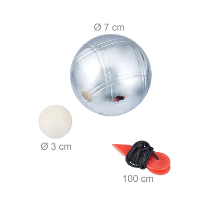 Bowling game with six metal balls