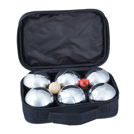 Bowling game with six metal balls