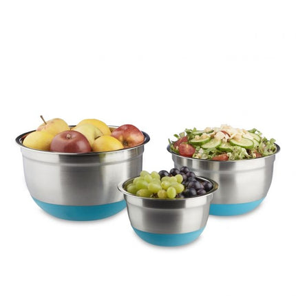 Bowl set 3 parts with non-slip base