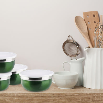 Bowl set with lid 4 parts