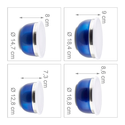Bowl set with lid 4 parts