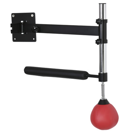 Boxing frame with foldable reflex bar, height adjustable