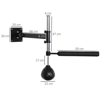 Boxing frame with reflex bar - adjustable Speedball mount