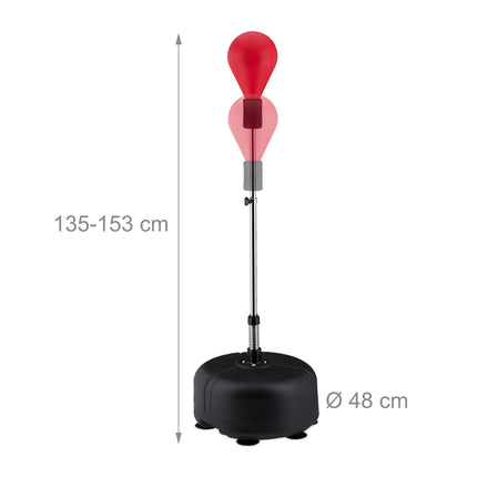 Boxing ball on stand