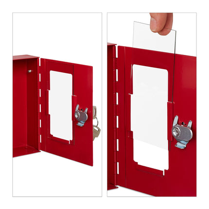 Box with 2 emergency keys