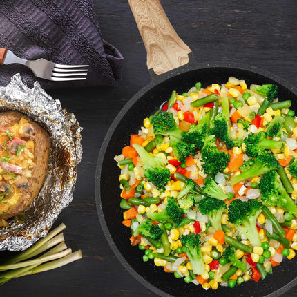 Braising Pan with Lid, Non-Stick, Induction Safe