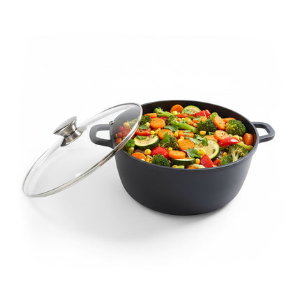 Braising Pot with Glass Lid, Cast Aluminium, Non-Stick