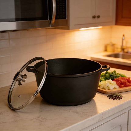 Braising Pot with Glass Lid, Cast Aluminium, Non-Stick