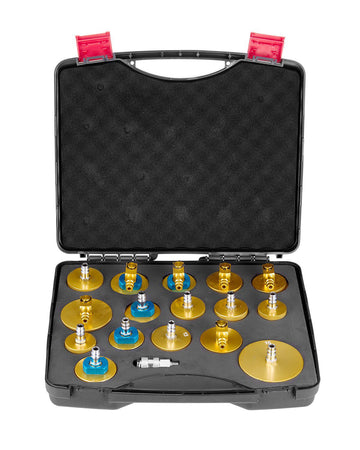 Brake Master Cylinder Bleeder Adapter Kit, 17-Piece Aluminum