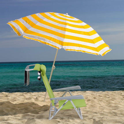 Brass chair with neck pillow