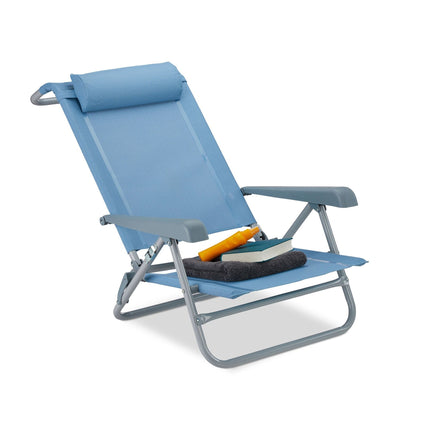 Brass chair with neck pillow