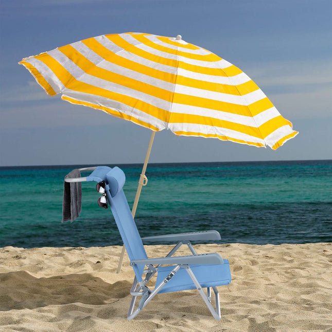 Brass chair with neck pillow
