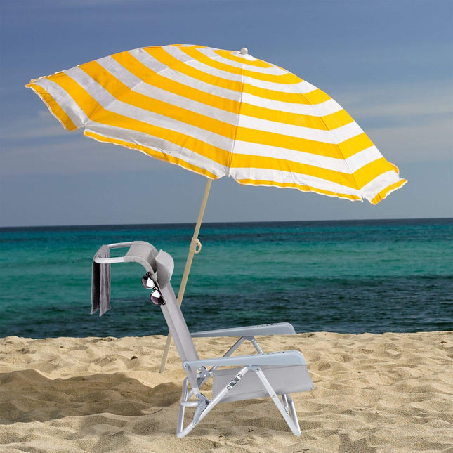Brass chair with neck pillow