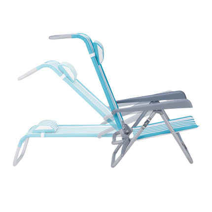 Brass chair with neck pillow - foldable