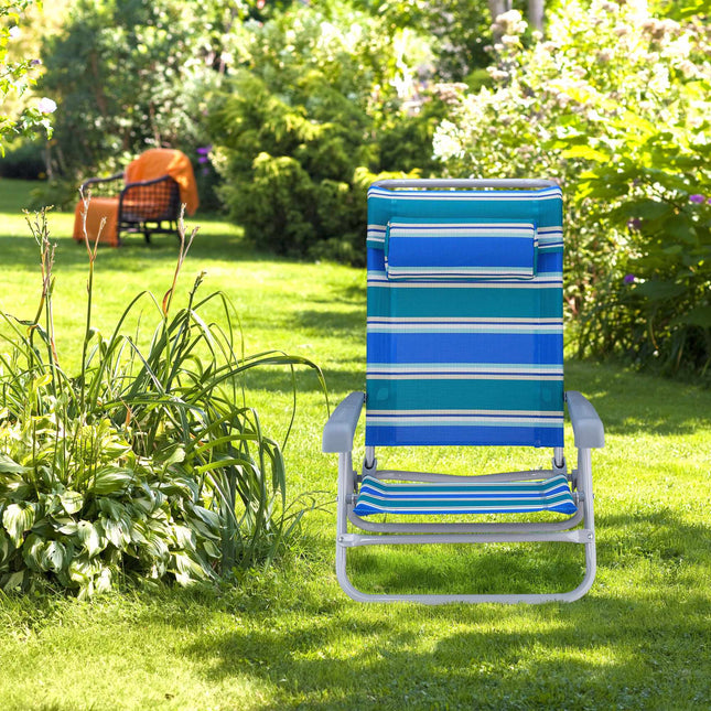Brass chair with neck pillow - foldable