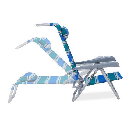 Brass chair with neck pillow - foldable