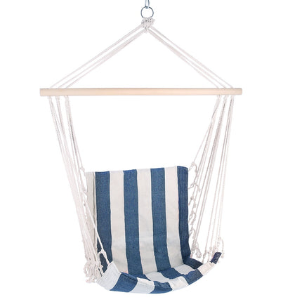 Brazilian Chair, White-Blue, Foldable, Outdoor Use